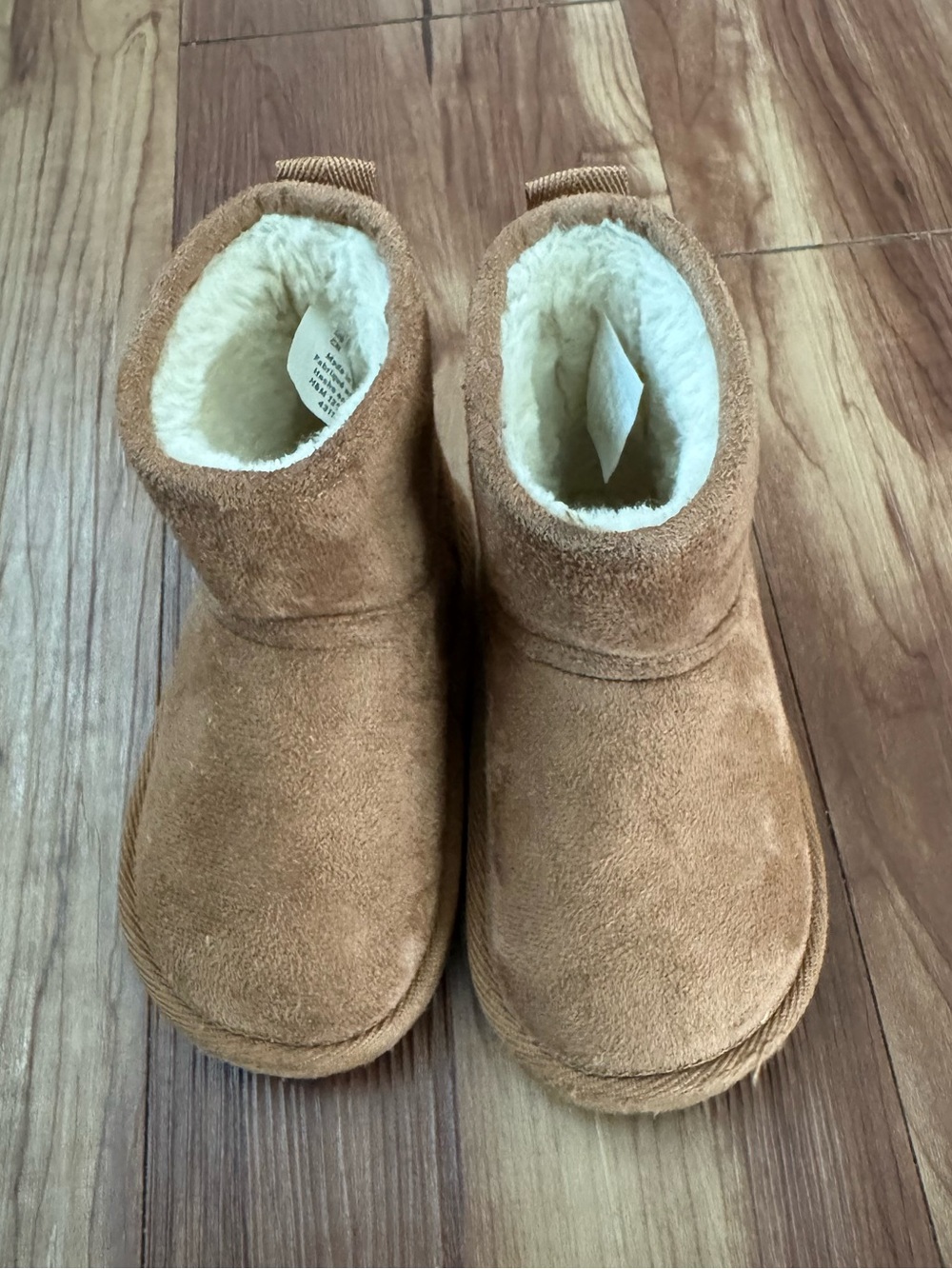 H&M Toddler Brown Faux Suede Boots Size 7.5